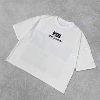 Men's oversized boxy-fit heavyweight cotton T-shirt · 4
