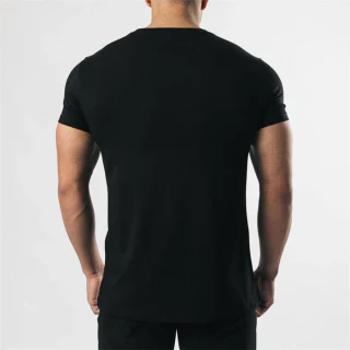 T-shirt homme épais à col rond en coton · 3