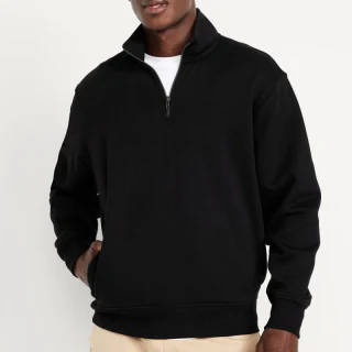 Sweat à capuche 1/4 zippé en coton pour homme · 5
