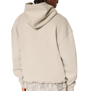 Sudadera con capucha de algodón con cremallera corta para hombre · 4