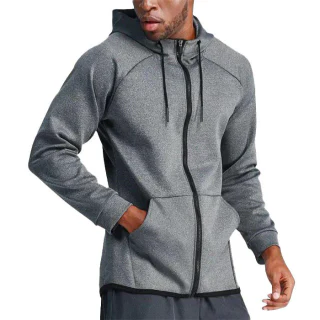Herren-Kapuzenpullover aus Baumwolle mit Reißverschluss · 1