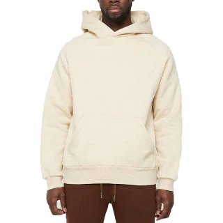 Felpa con cappuccio oversize da uomo in cotone · 2