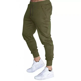 Joggers de algodão de secagem rápida para homem · 2
