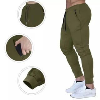 Joggers de algodão de secagem rápida para homem · 4