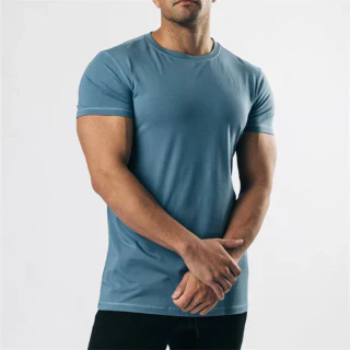 Men's heavyweight crew-neck cotton T-shirt · 2