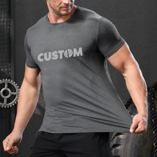 Camiseta masculina de secagem rápida · 1