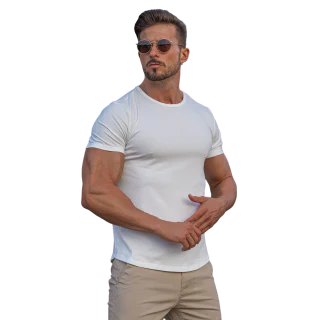 Camiseta de algodão/poliéster · 4