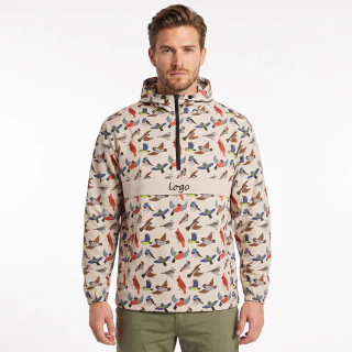 Men's quarter-zip long-sleeve hoodie · 1