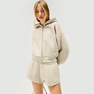 Sweat à capuche en coton pour femme · 1
