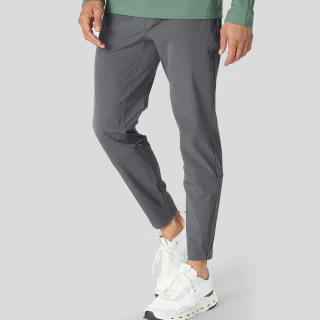 Men's slim-fit lightweight nylon/spandex joggers · 1