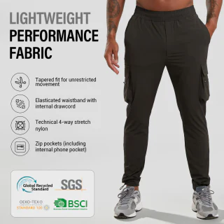 Joggers cargo ligeros de nailon para hombre · 3