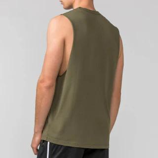 Men's heavyweight sleeveless cotton tank top · 4