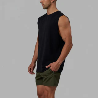 Camiseta sin mangas de algodón/poliéster para hombre. · 6