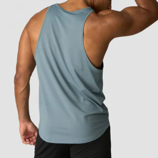 Camiseta sin mangas de spandex para hombre · 2