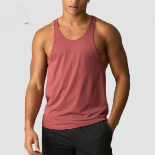 Camiseta sin mangas de spandex para hombre · 5