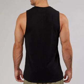 Camiseta de tirantes de algodón para hombre. · 2