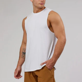 Camiseta de tirantes de algodón para hombre. · 4