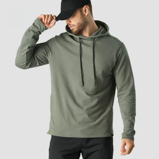 Sudadera con capucha de algodón para hombre. · 6