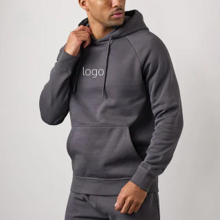 Moletom com capuz de algodão masculino · 1