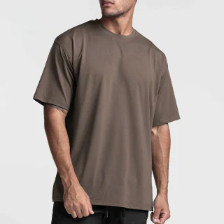 Men's oversized cotton/spandex shirt · 1
