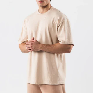 男士大廓形重磅棉質 T 卹 · 3