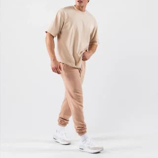 男士大廓形重磅棉質 T 卹 · 4
