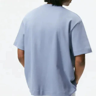 男款大廓形棉質 T 卹 · 2