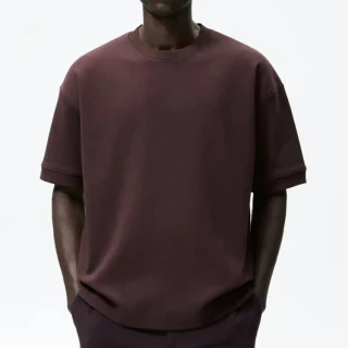Men's oversized crew-neck cotton sweatshirt · 4