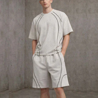 Men's heavyweight cotton tracksuit · 1