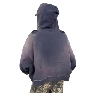 Kapuzenpullover aus Baumwolle mit Säurewaschung · 2