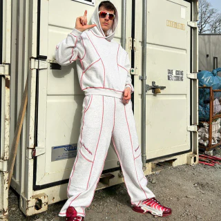 Men's oversized cotton tracksuit · 3