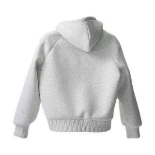 เสื้อฮู้ดแบบมีซิปทรงกล่องพอดีตัว · 4