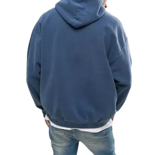 เสื้อฮู้ดผ้าฝ้ายแขนยาวสำหรับผู้ชาย · 3
