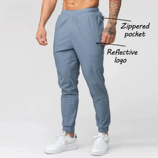 Men's lightweight nylon joggers · 1