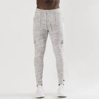 Slim-fit cargo cotton joggers · 2