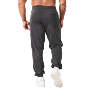 Pantalon homme oversize en coton épais délavé à l'acide · 4