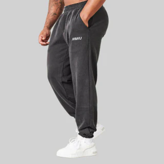 Pantalon homme oversize en coton épais délavé à l'acide · 5