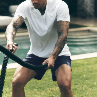 Men's quick-dry crew-neck cotton T-shirt · 2