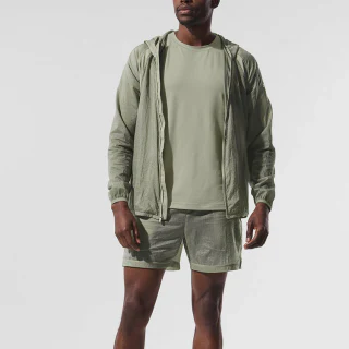 Men's quick-dry zip-up polyester/nylon jacket · 2