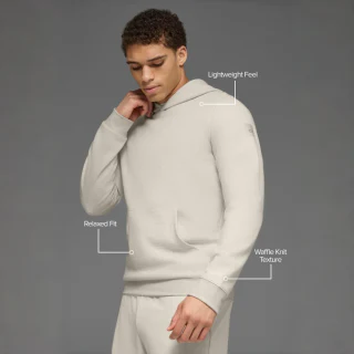 Waffelstrick-Hoodie für Herren · 2