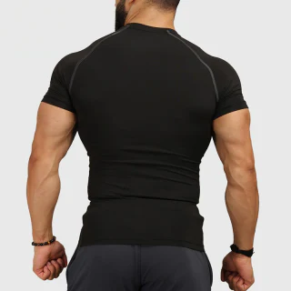 Camiseta slim fit de poliéster/elastano de secagem rápida · 3