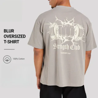 Men's oversized cotton T-shirt · 1