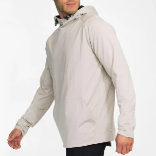 Men's slim-fit quick-dry lightweight polyester hoodie · 1