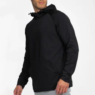 Men's slim-fit quick-dry lightweight polyester hoodie · 3