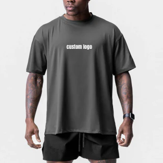 Camiseta oversize de secado rápido para hombre · 1