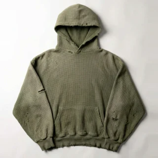 Men's waffle-knit hoodie · 1