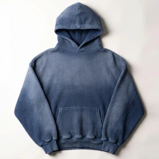 Men's waffle-knit hoodie · 2