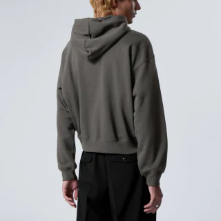 Men's oversized heavyweight zip-up cotton/polyester hoodie · 3