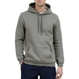 Moletom com capuz masculino de algodão/poliéster de corte justo e pesado · 500 GSM · 1