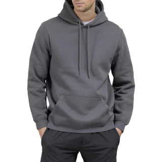 Moletom com capuz masculino de algodão/poliéster de corte justo e pesado · 500 GSM · 5